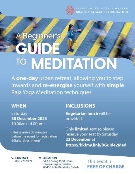 activity poster for A Beginner's Guide to Meditation