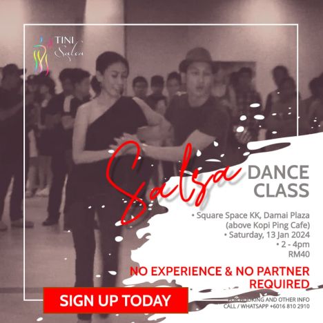 activity poster for Salsa Dance Class For Beginners