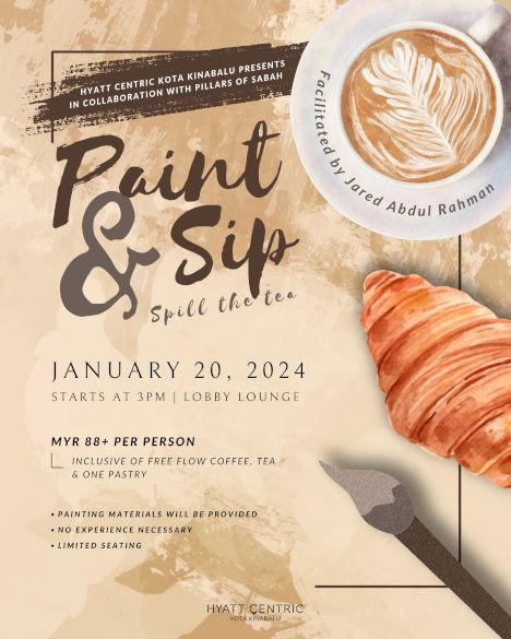 activity poster for Paint & Sip