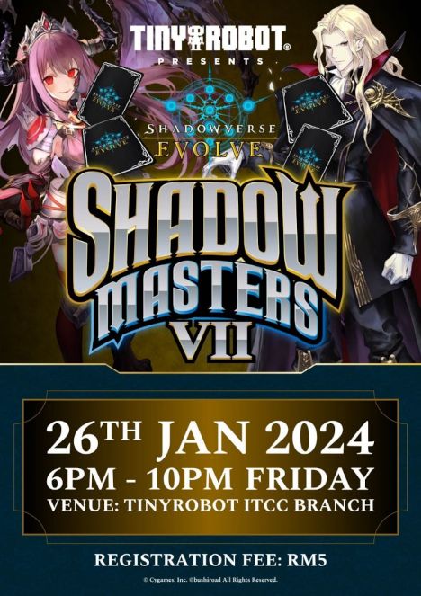 activity poster for Shadowverse Evolve, Shadow Masters VII