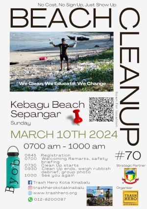 poster for Nettoyage de la plage de Kebagu avec Trash Hero #70