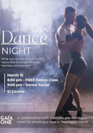 poster for Afro-Latin Dance Night