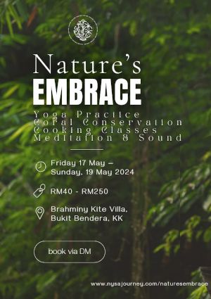 poster for Nature’s Embrace Yoga Retreat