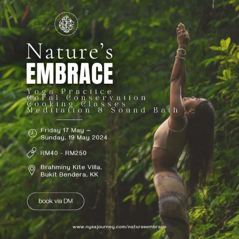 activity poster for Nature’s Embrace Yoga Retreat