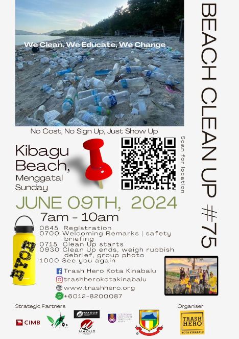 activity poster for Pembersihan Pantai Kepagu bersama Trash Hero #75