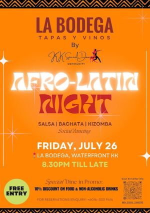 poster for Afro-Latin Dance Night