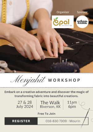 poster for Menjahit Workshop