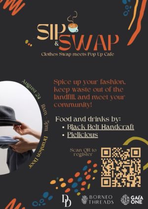 poster for Sip & Swap