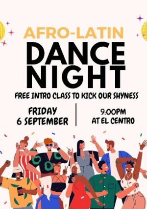 poster for Afro-Latin Dance Night