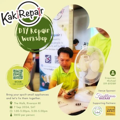 activity poster for KakiRepair Workshop