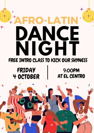 poster for Afro-Latin Dance Night