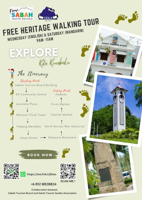 activity poster for KK Free Heritage Walking Tour