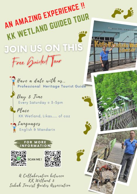 activity poster for Lawatan Pandu Percuma Kawasan Berawa KK